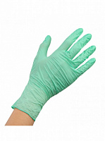 Перчатки нитриловые зеленые S (7-8) 50 пар/упак