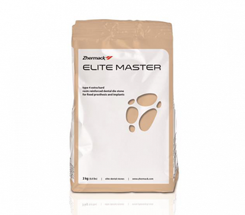 Гипс 4 класса Elite Master SandyBrown (песочно-коричн.), укреп. пластмассой 3кг C410410  Zhermack