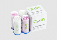 Микроаппликаторы Clean Safe №2, Super Fine (белые/розовые), 100 шт/упак
