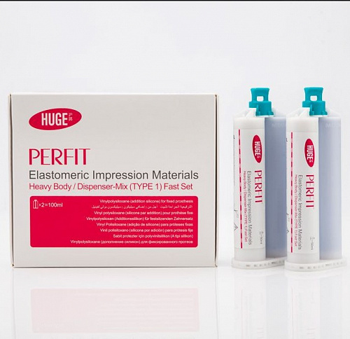 PERFIT Heavy Body корригирующий слой жесткий (2 картриджа по 50мл) HUGE DENTAL