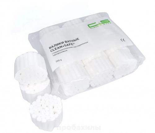 Валики ватные  № 2 300 гр.1/1 "Clean Safe"