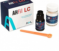 Цемент стом. стеклоионом.AHfil LC" (Light Cured Glass Ionomer Restorative Cement), набор,  15г