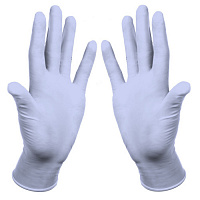 Перчатки нитриловые голубые XS (р-р 5-6) Dermagrip100 пар/упак