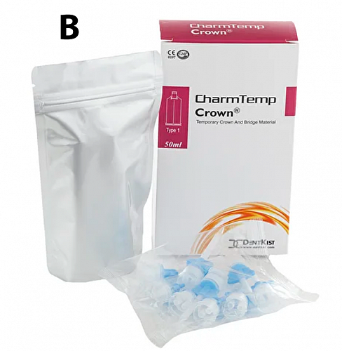 ЧамТемп Кроун / CharmTemp Crown B automix 50мл+10 смес.наконечников DentKist 1022011
