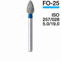 Боры алмазные FO-25 5шт. в 1уп. "Мани" Япония
