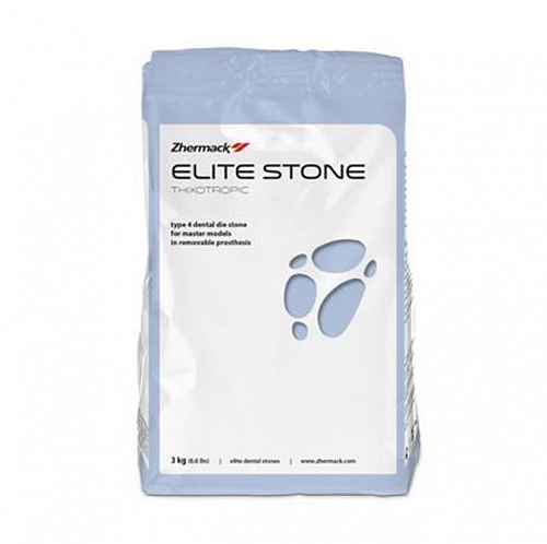 Гипс 4 класса для бюгельных протезов Elite Stone Aqua Green, зеленый 3кг арт.С410043 Zhermack